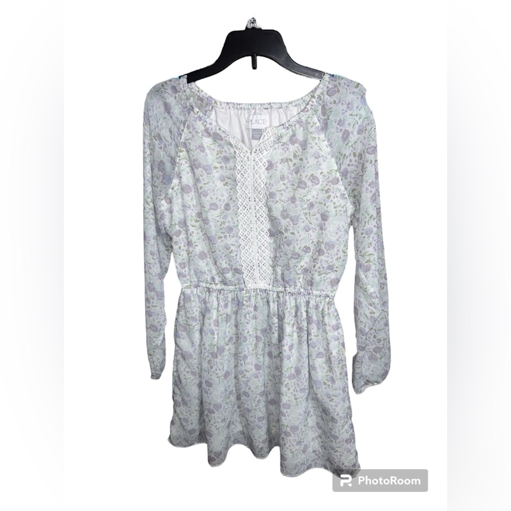 The Children’s Place Floral Sheer Flowy Dress Size Large 10/12